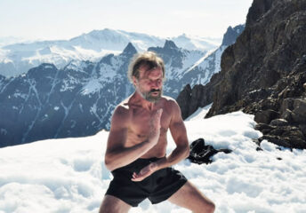 Wim Hof in snow